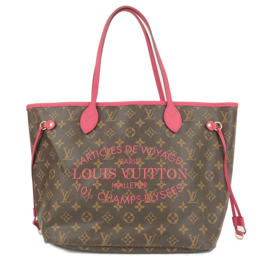 Neverfull MM Ikat Flower Monogram Canvas Shoulder Bag